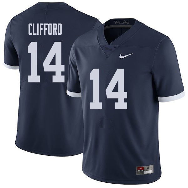 NCAA Nike Men's Penn State Nittany Lions Sean Clifford #14 College Football Authentic Throwback Navy Stitched Jersey UYD1598NF